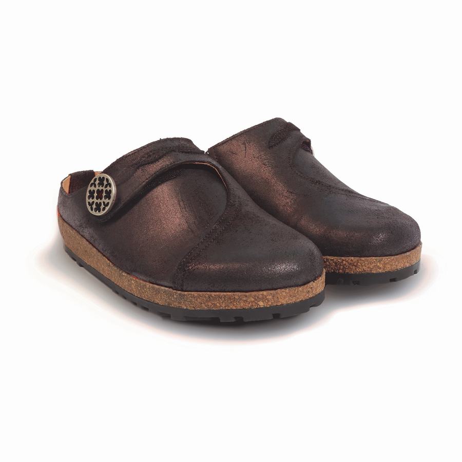 Haflinger Adventure Clogs Damen Braun | LQL178KD