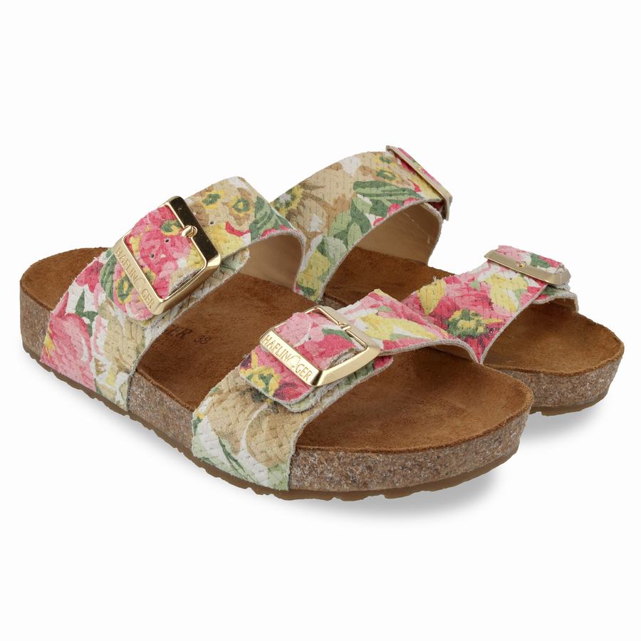 Haflinger Andrea Sandalen Damen Rosa Mehrfarbig | ZYR4492YC