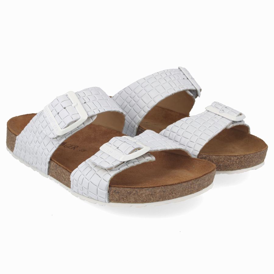 Haflinger Andrea Sandalen Damen Weiß | NWI3635OE