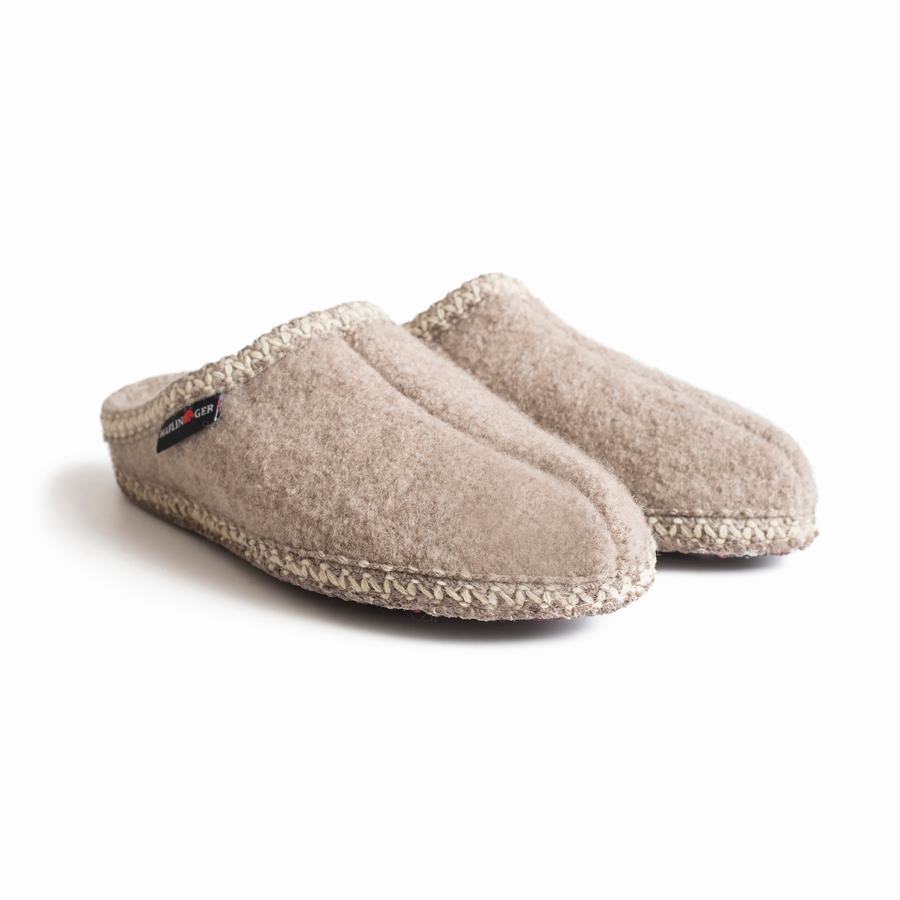 Haflinger As weicher Sohle Hausschuhe Damen Beige | DWA1965KR