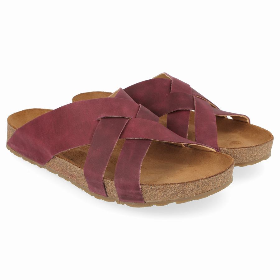 Haflinger Bo Sandalen Damen Tiefesrot | LPY1160GX