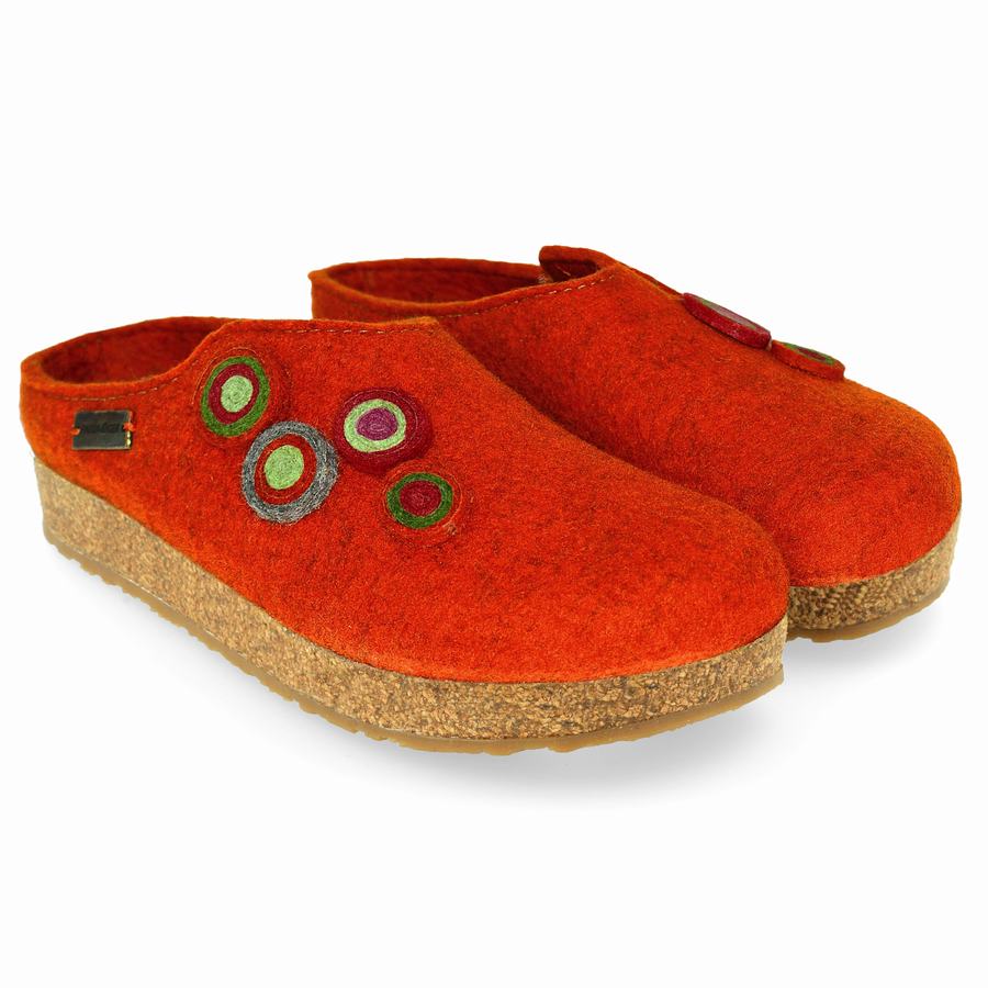 Haflinger Chloe Clogs Damen Rot | ADG6536XZ