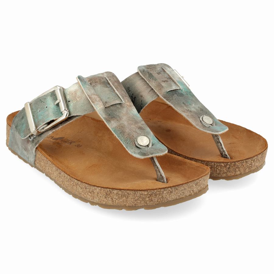 Haflinger Cora Sandalen Damen Hellgrün | NCI9832YY