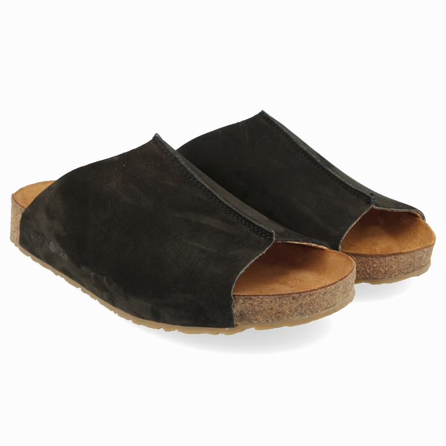 Haflinger Fortuna Sandalen Damen Schwarz | BBR7168BY