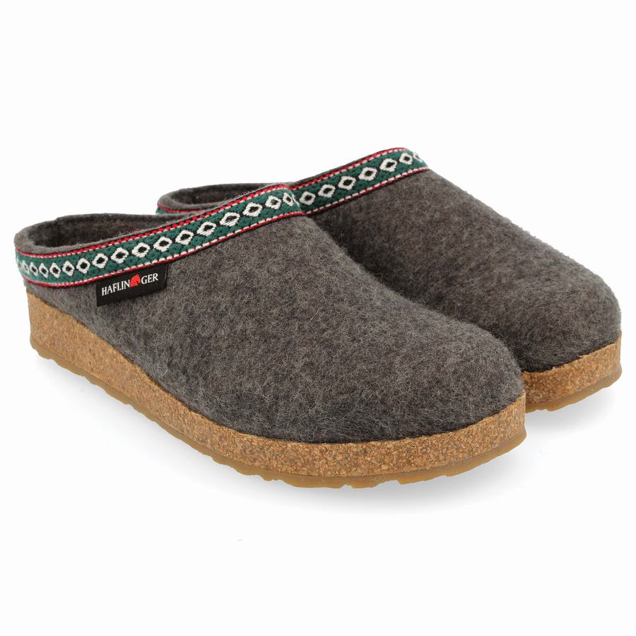 Haflinger Gz Clogs Damen Grau | IJF4876DJ