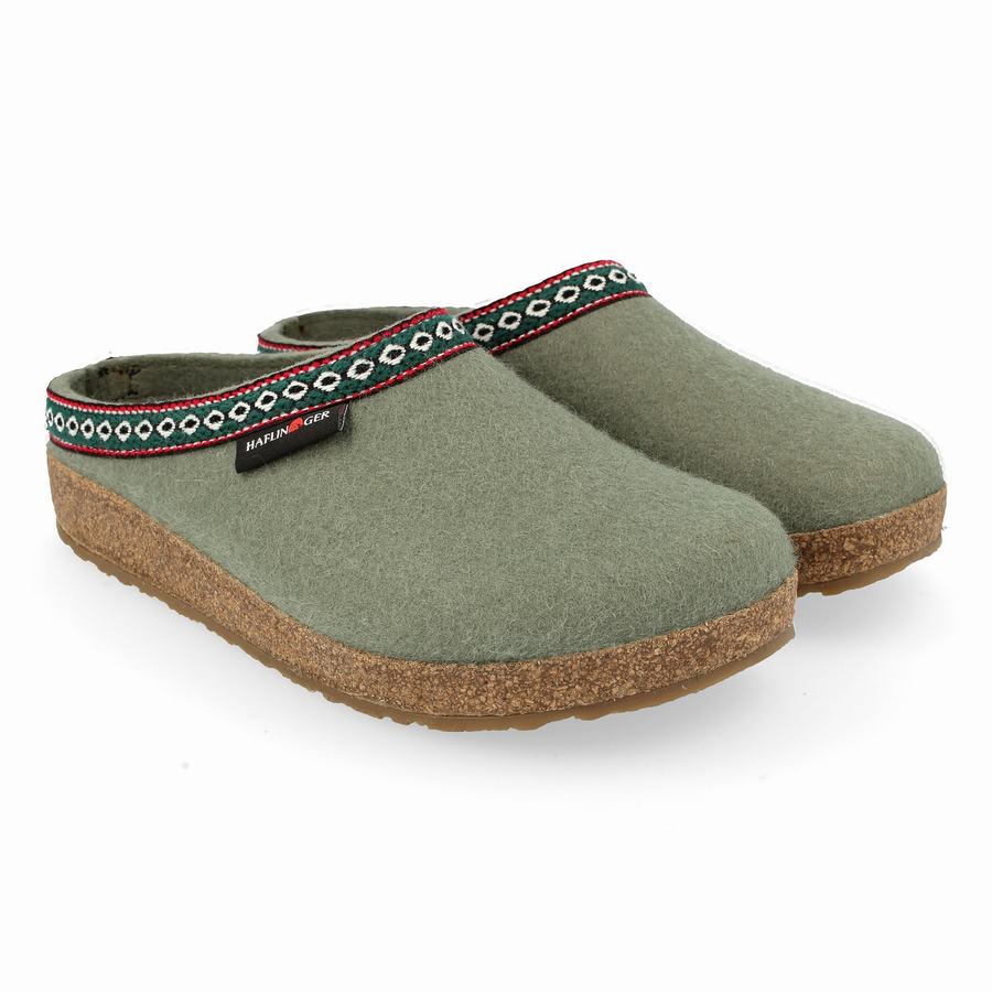 Haflinger Gz Clogs Damen Hellgrün | CZB2517CY