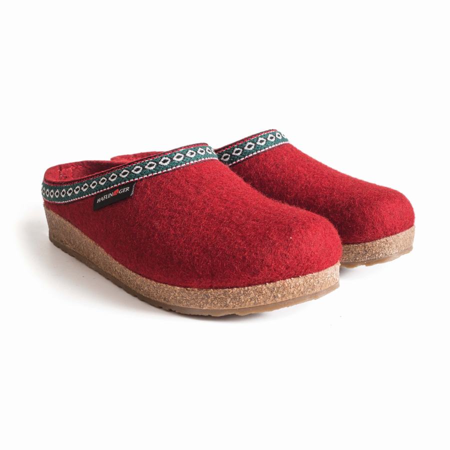 Haflinger Gz Clogs Damen Rot | KVS8752UP