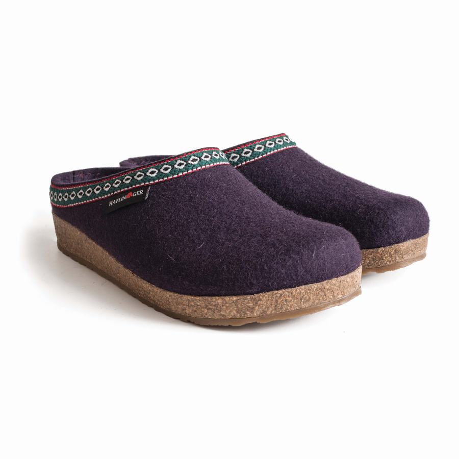 Haflinger Gz Clogs Damen Tiefeslila | RMT3672TY