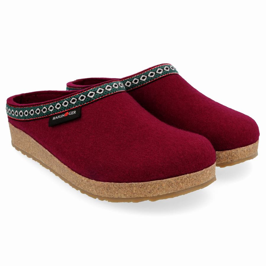 Haflinger Gz Clogs Damen Tiefesrot | VBK1546IF