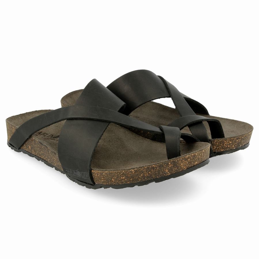 Haflinger Jackie Sandalen Damen Schwarz | WXW7790MC