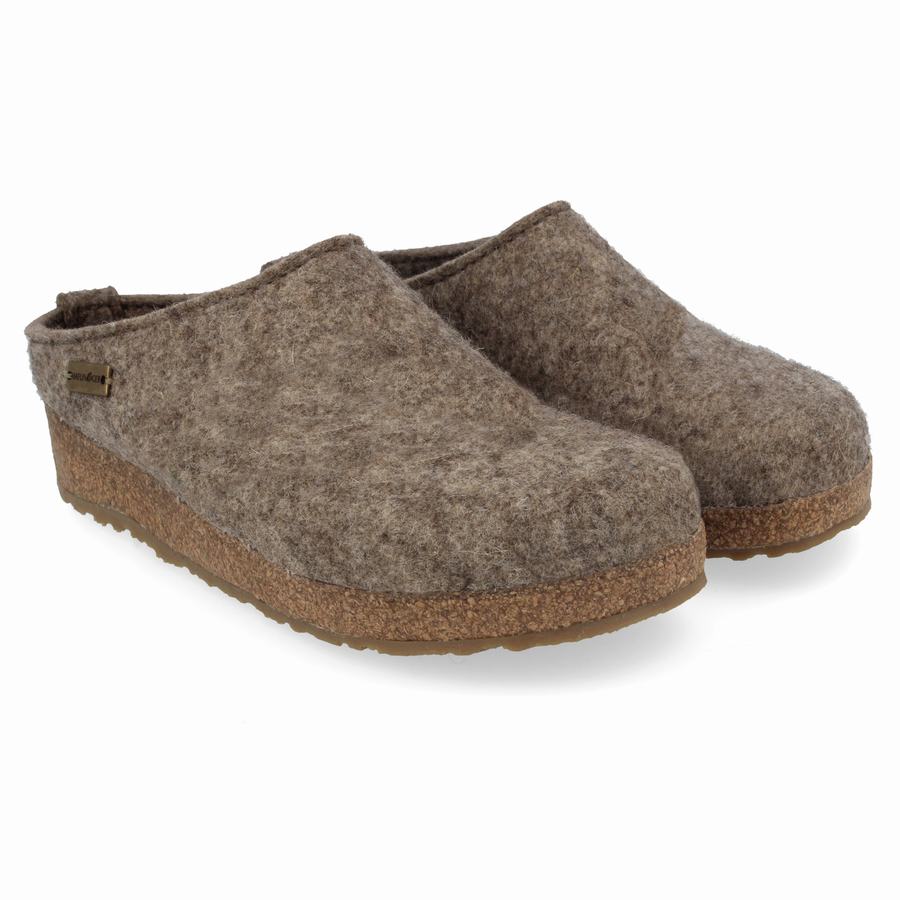 Haflinger Juliette Clogs Damen Beige | YSN9083MH