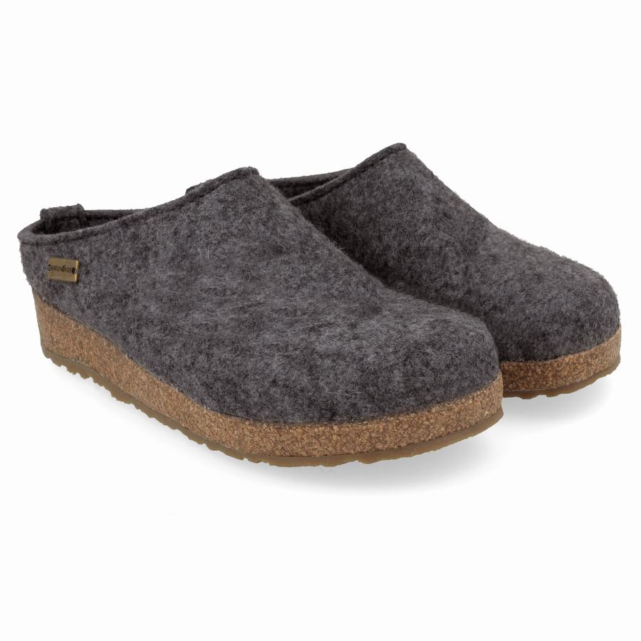 Haflinger Juliette Clogs Damen Grau | JQH4471LW