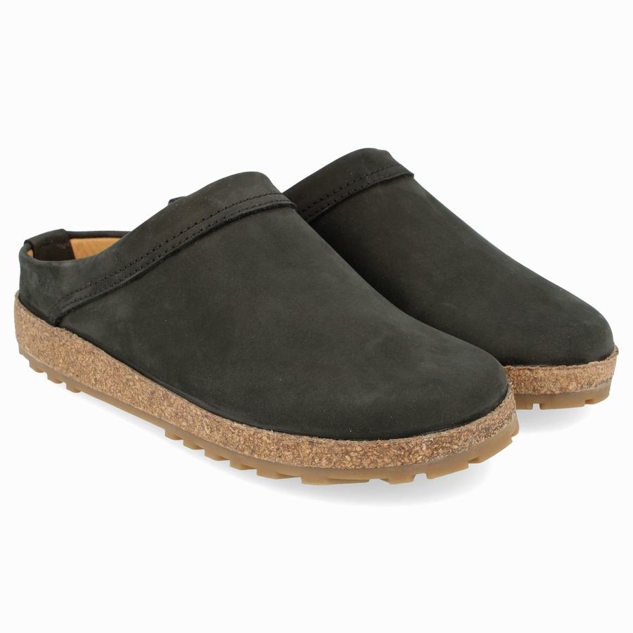 Haflinger Malmo Clogs Damen Schwarz | JNH7138XL