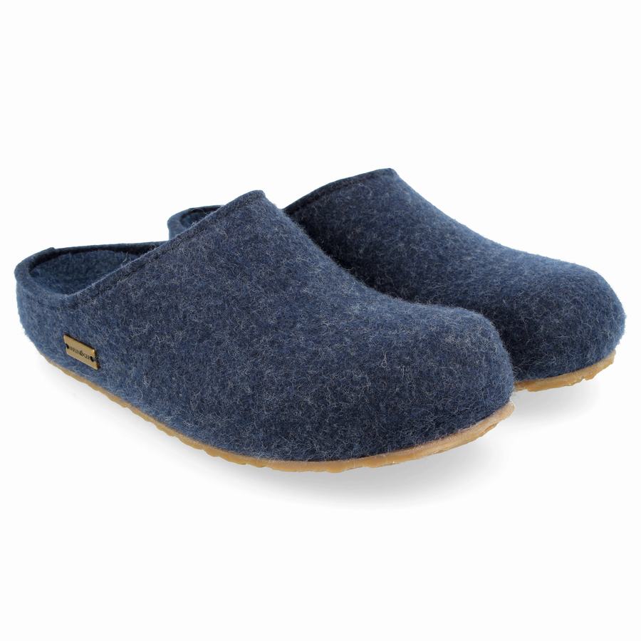 Haflinger Michl Clogs Damen Blau | VSP4194LC