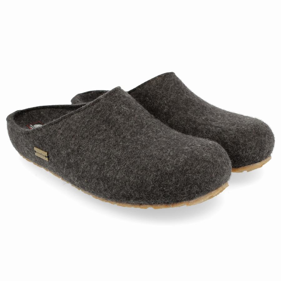 Haflinger Michl Clogs Herren Tiefesgrau | LEE1265VE