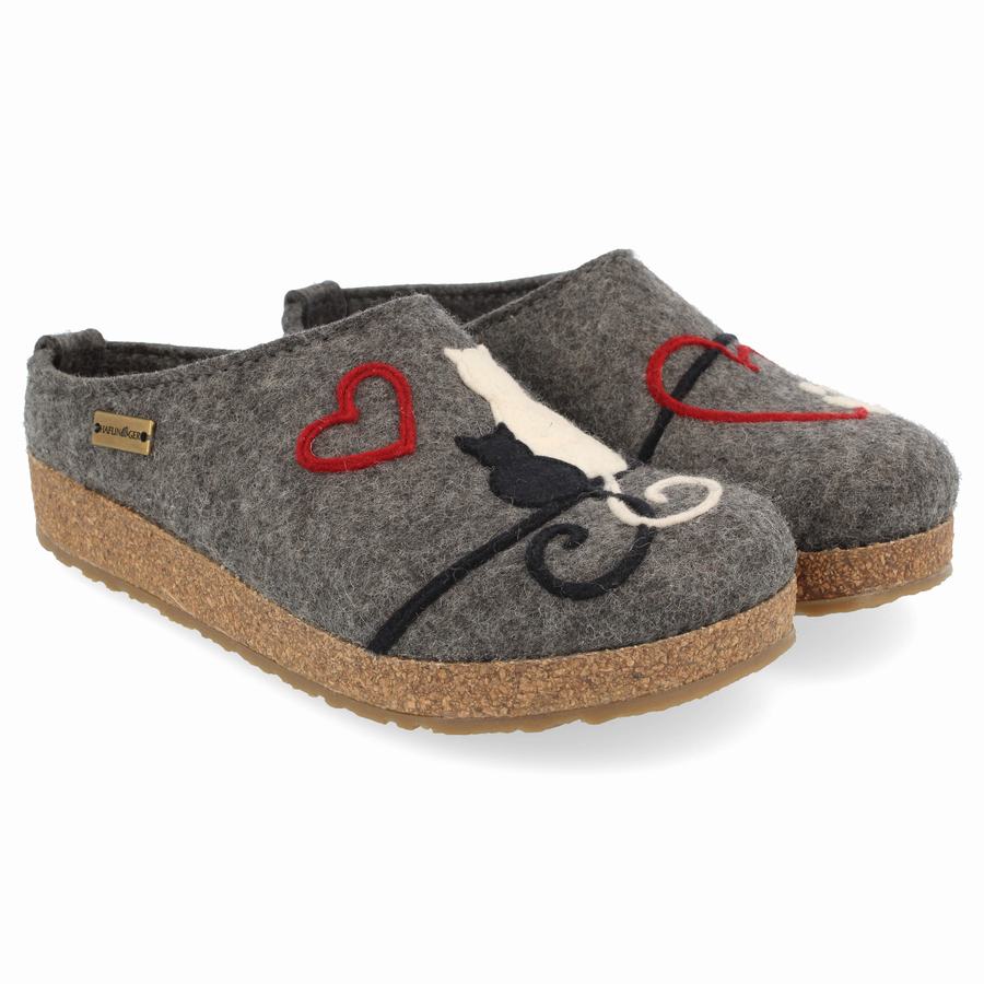 Haflinger Micini Clogs Damen Grau | ZIL4964XB