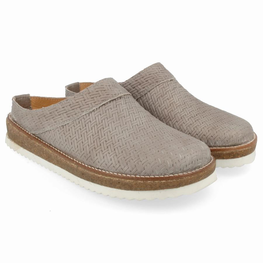 Haflinger Neo Clogs Damen Grau | NWC3983JY