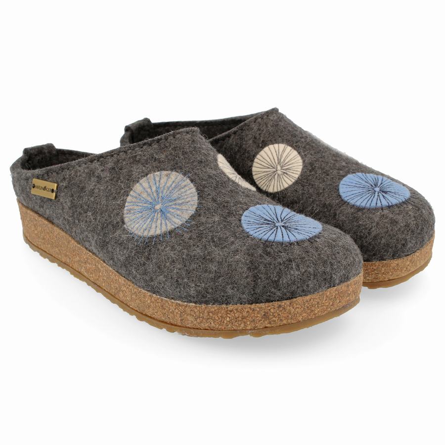 Haflinger Radius Clogs Damen Grau | TBG10015XE