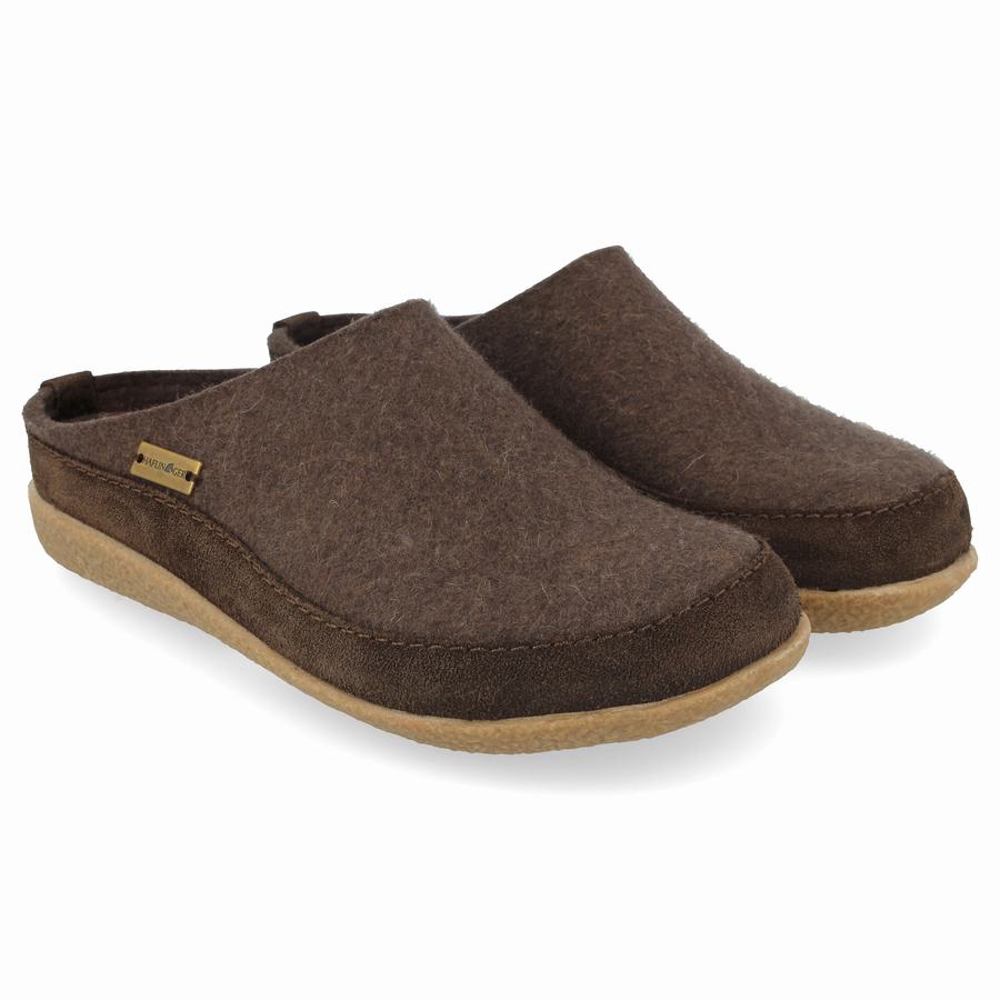 Haflinger Skane Clogs Herren Braun | SOF3567SR