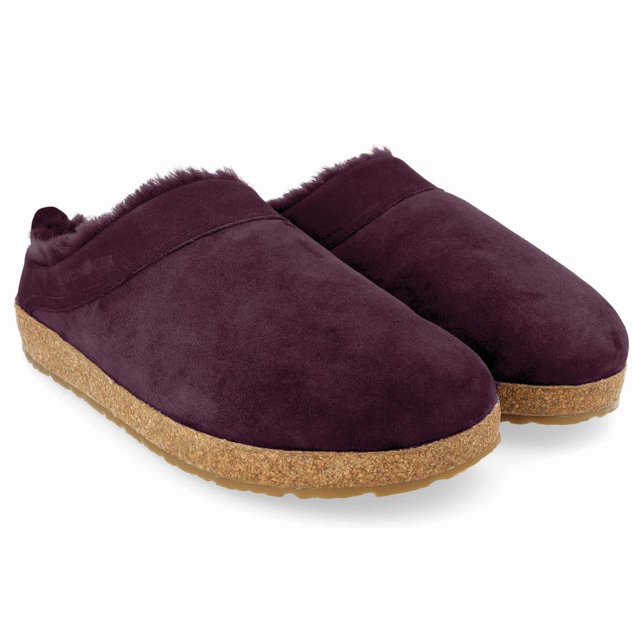 Haflinger Snowbird Clogs Damen Lila | VOH9660QO