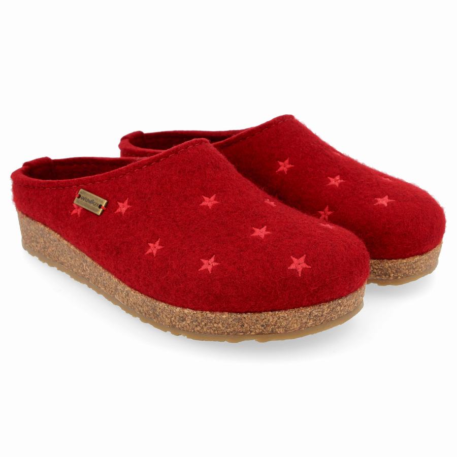 Haflinger Stelline Clogs Herren Rot | PWZ3865PN