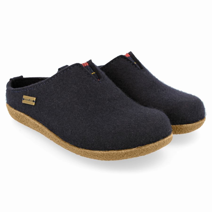 Haflinger Visby Clogs Damen Navy | CMC8678FP