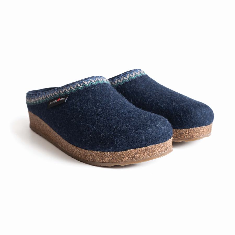 Haflinger Zigzag Clogs Herren Blau | IEF6867UZ