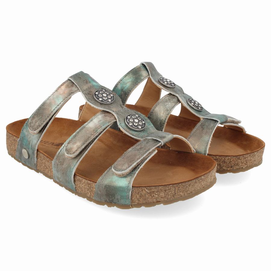 Haflinger Alice Sandalen Damen Hellgrün | HDG7152TL