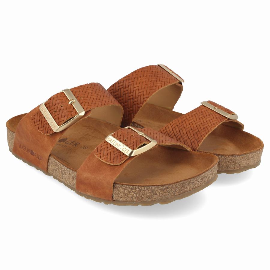 Haflinger Andrea Sandalen Damen Braun | VFL415DO