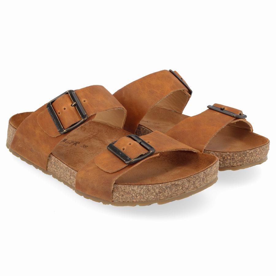 Haflinger Andrea Sandalen Damen Braun | ZFH4795YU