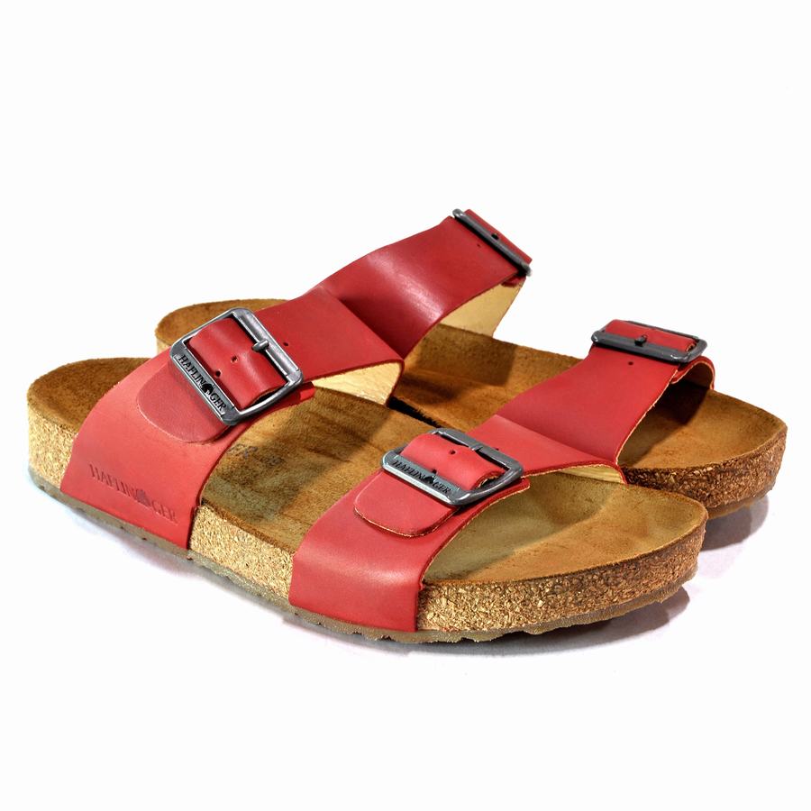 Haflinger Andrea Sandalen Damen Rot | OMJ9446QB