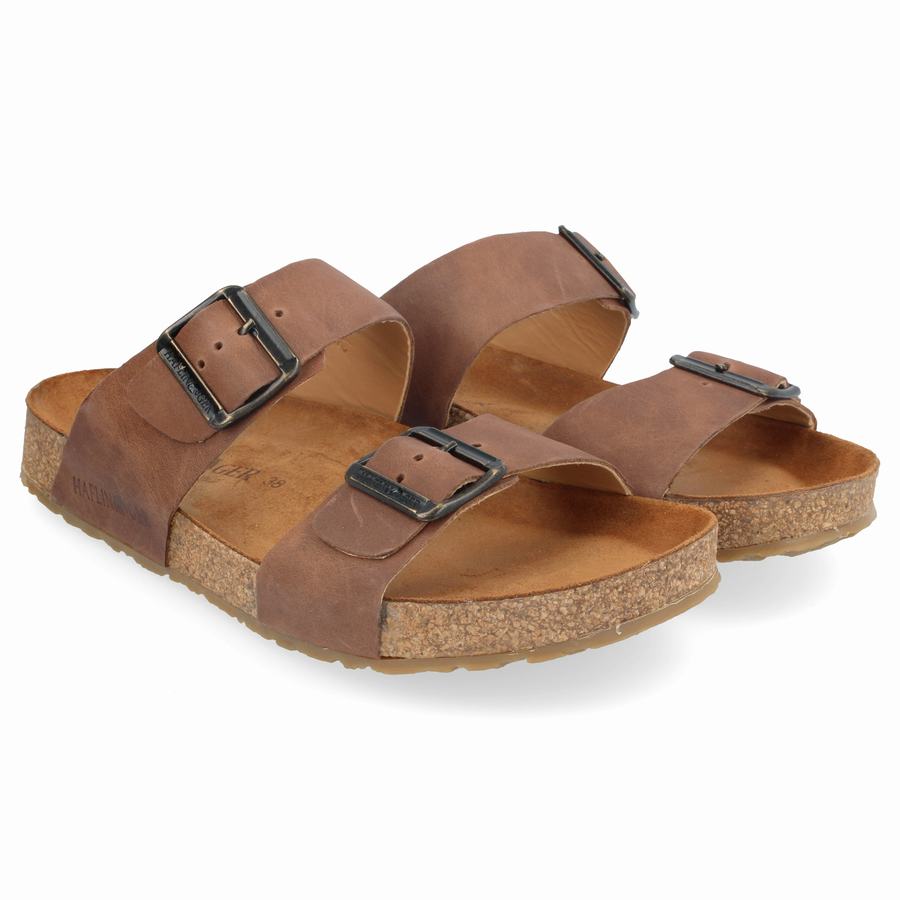 Haflinger Andrea Sandalen Damen Schokolade | YXG3441XM