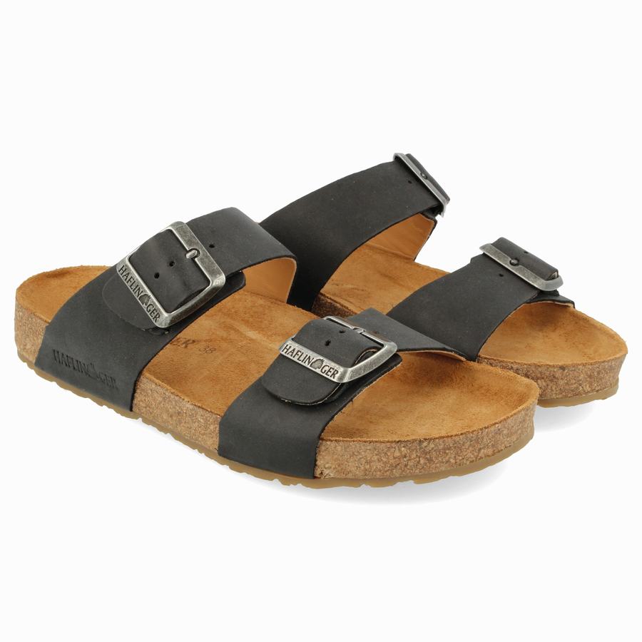 Haflinger Andrea Sandalen Damen Schwarz | VWD1318UC