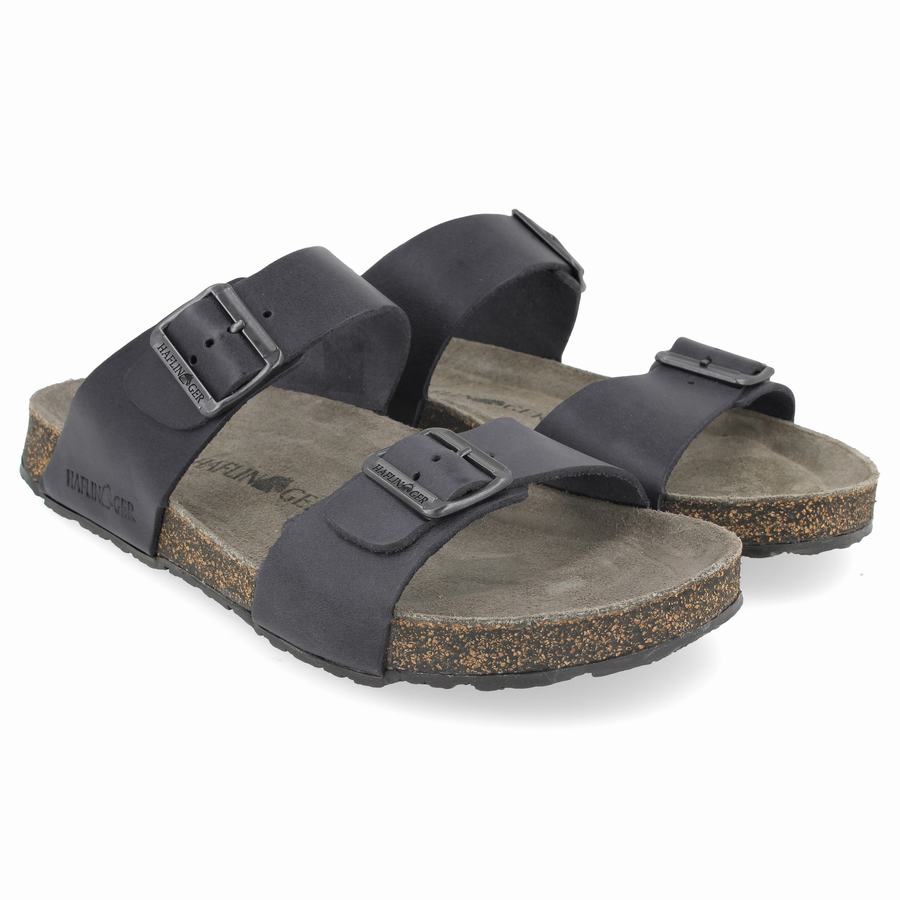 Haflinger Andrea Unlined Sandalen Damen Tiefesgrau | PPN6493MG