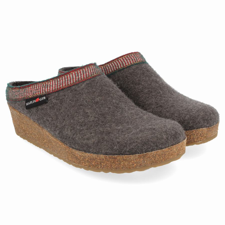 Haflinger Belle Clogs Damen Grau | MGL8977RF