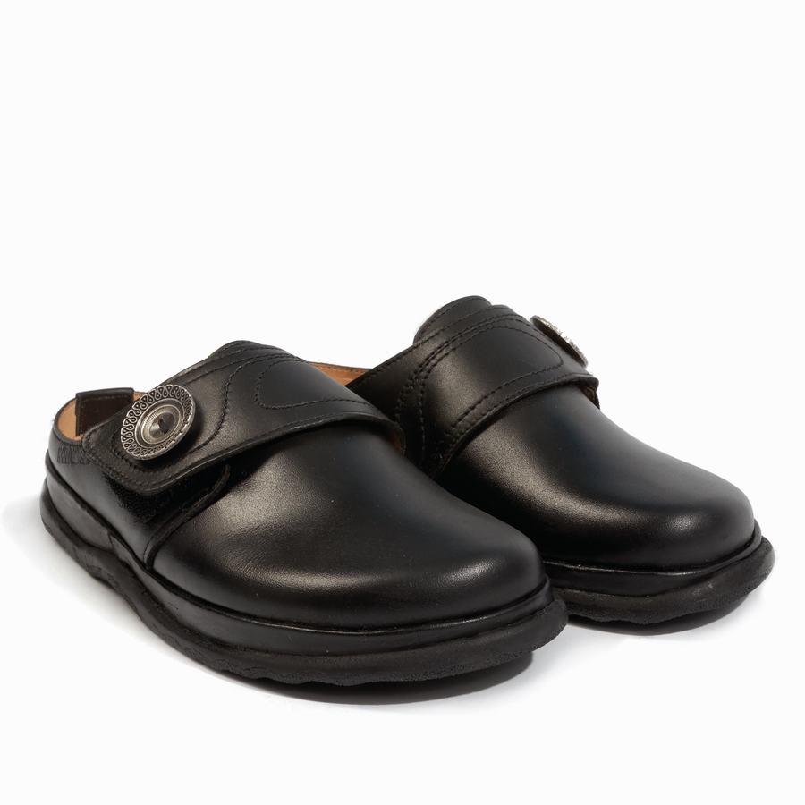 Haflinger Charlotte Clogs Damen Schwarz | MUH3473XA