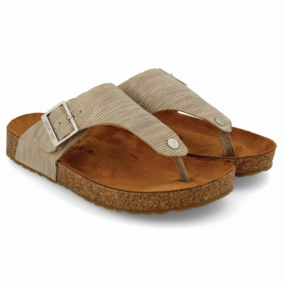 Haflinger Conny Sandalen Damen Beige | QIH9353QX