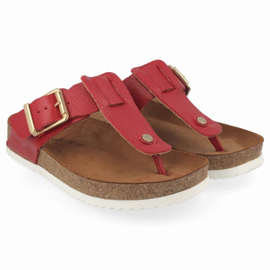 Haflinger Cora Sandalen Damen Rot | NTI455EO