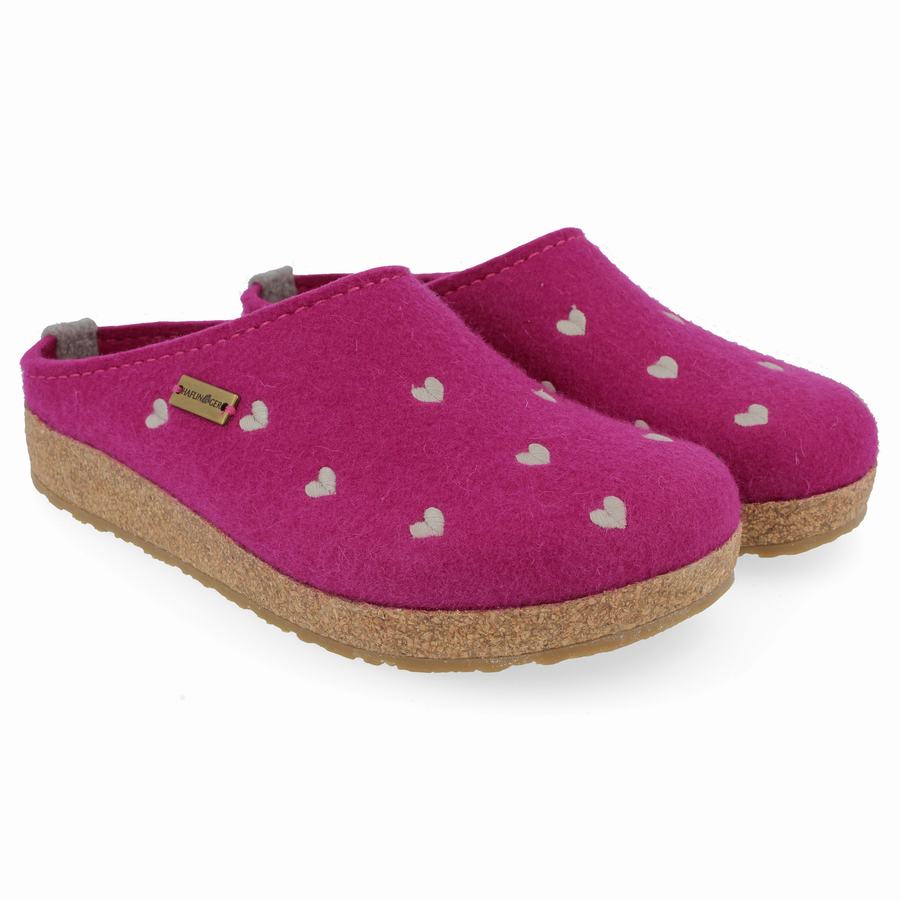 Haflinger Cuoricini Clogs Damen Lila | BHU8984VN