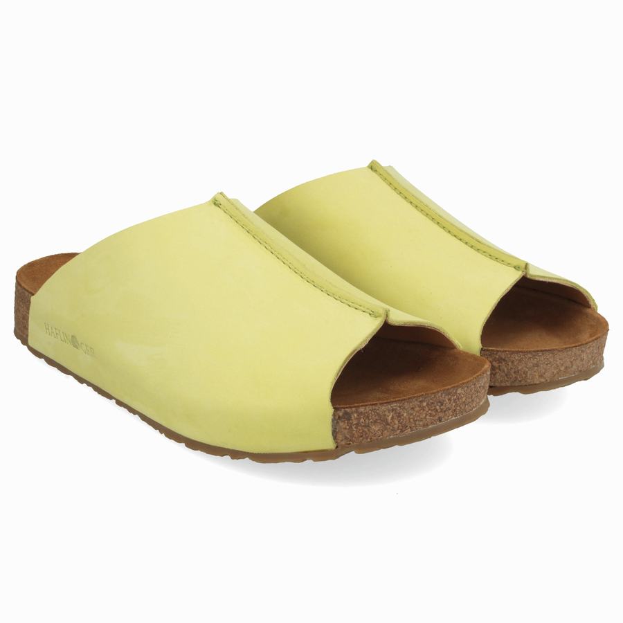 Haflinger Fortuna Sandalen Damen Gelb | AWX6762PT