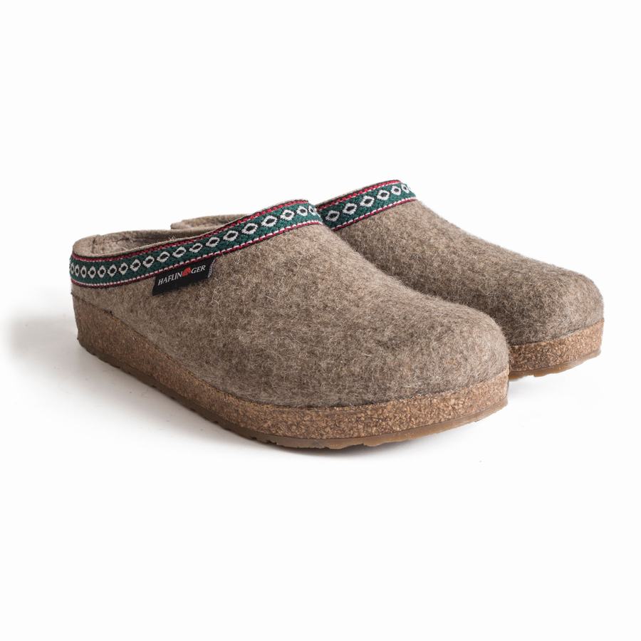 Haflinger Gz Clogs Damen Beige | HGH213MK