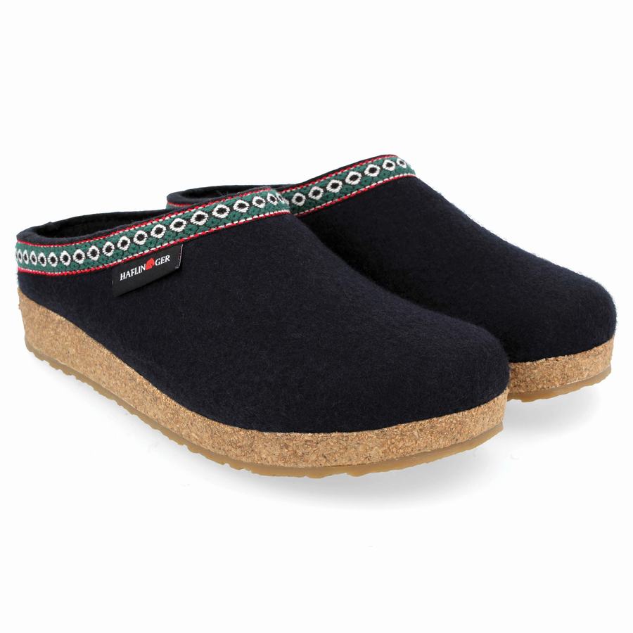 Haflinger Gz Clogs Damen Navy | EWW4483AZ