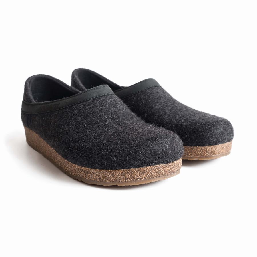 Haflinger Gzh Clogs Damen Dunkelgrau | BBE5011UU