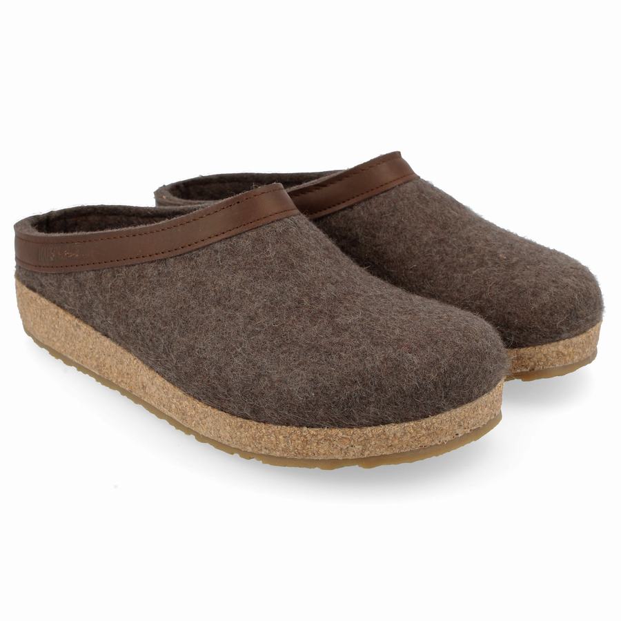 Haflinger Gzl Clogs Damen Braun | GHK2763AU