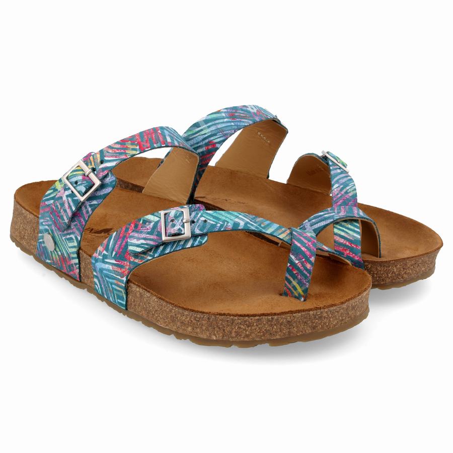 Haflinger Hedda Sandalen Damen Blau | IIN8026QV