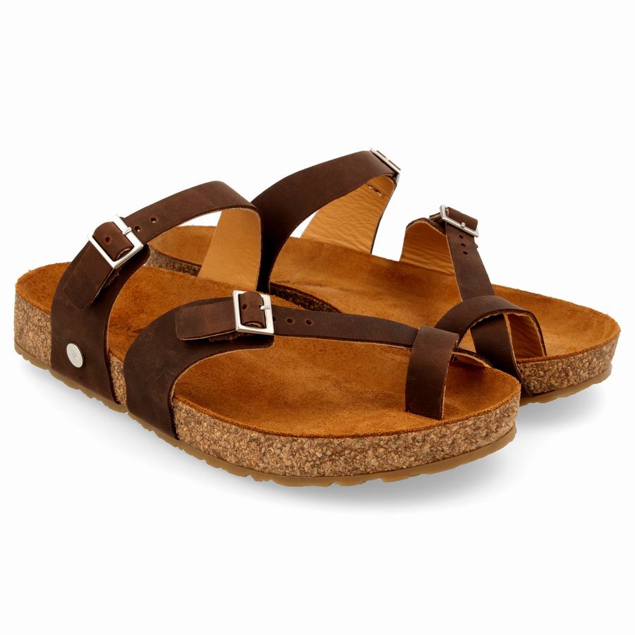 Haflinger Hedda Sandalen Damen Braun | SAM6116FE