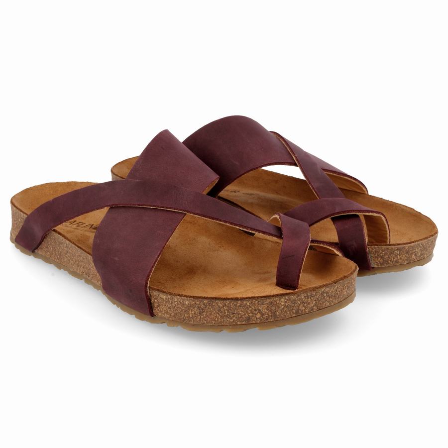 Haflinger Jackie Sandalen Damen Bordeaux | WAZ9896XL