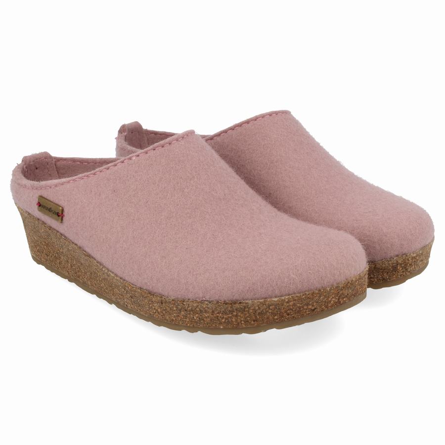 Haflinger Juliette Clogs Damen Rosa | DKG9136BR