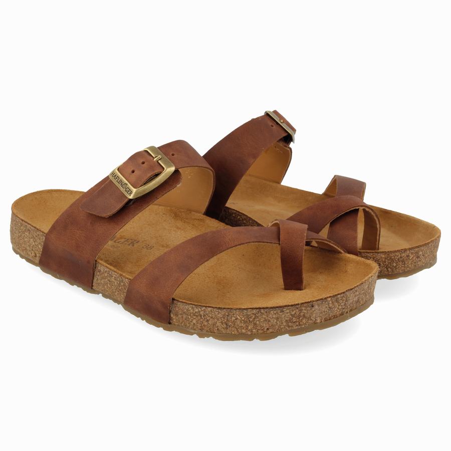 Haflinger Juno Sandalen Damen Braun | NTH4955OU