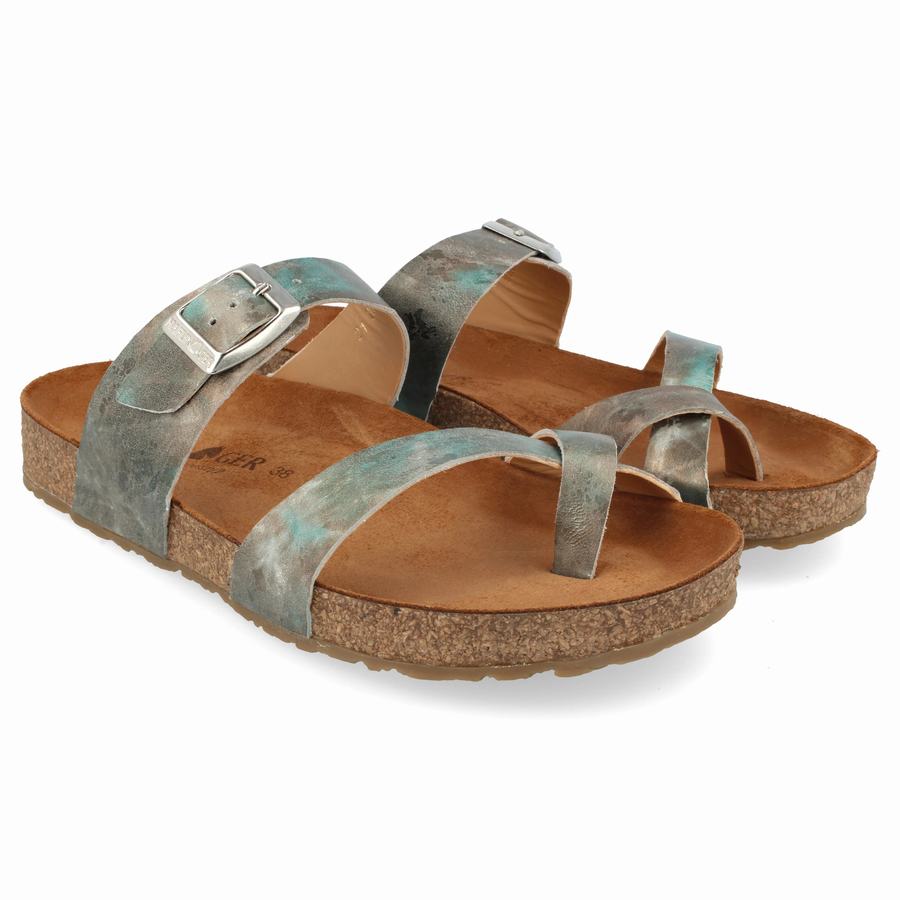 Haflinger Juno Sandalen Damen Hellgrün | WPP2394PL